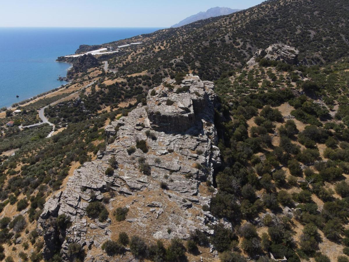 Breathtaking Sea View Flat In South Crete Lejlighed Keratókambos Eksteriør billede